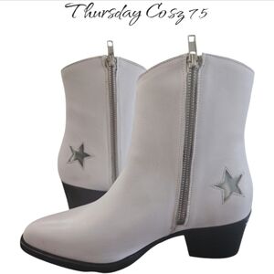 Thursday Boot Company White Ankle Boots